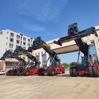 Remorque de levage de conteneur de levage latéral de 20 pieds 40 pieds 37 tonnes 45 tonnes chargeur latéral de conteneur 3 essieux prix d'usine semi-remorque à vendre