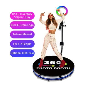 RTS parti tedarikçisi Photobooth makinesi 360 derece fotoğraf Video fotoğraf kabini Rotating dönen kamera standı otomatik rotasyon 360