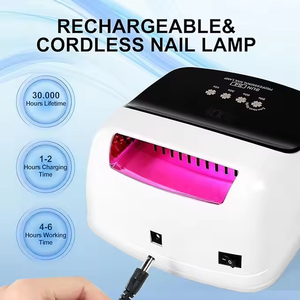 High Power Cordless <b>Nail</b> Dryer Professional Rechargeable UV LED Lamp Customize Logo Regular Polish <b>Nails</b> Art - Product Image 4