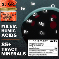 ODM OEM oligo-minéral avec sel de magnésium extrait d'acide fulvique humique riche résine de shilajit pure