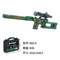 Ensemble de construction de pistolet réaliste en micro-particules ABS, jouet décoratif en plastique, modèle de pistolet à assembler