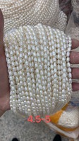 Perles naturelles en vrac, perles d'eau douce blanches, perles en vrac