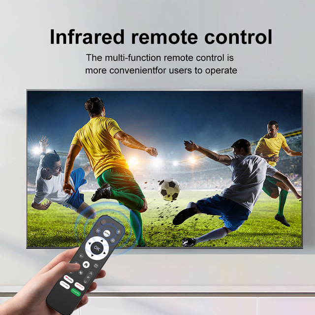 Cross-Border New I96 for Football TV Box 4K Android 14.0 Wireless Screen Mirroring Set-Top Box