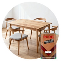 Peinture à base d'eau opaque lourde, teinture pour bois, pour meubles, application au pinceau sous forme liquide