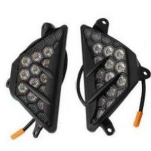 ไฟเลี้ยว LED 8 เลนส์ ไฟหน้ามอเตอร์ไซค์แบบเปลี่ยนได้ โคมไฟพลาสติก - Product Image 1