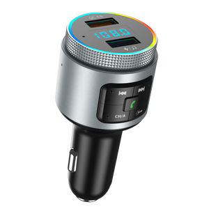 Agetunr bh442 BT 5.0 không dây rảnh tay thu âm thanh tự động MP3 Máy nghe nhạc 2.1A kép USB sạc nhanh phụ kiện xe hơi FM Transmitter - Product Image 2