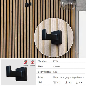 Gancio in Metallo per Pannelli Acustici, Supporto in Acciaio Antiruggine, Accessori di Montaggio per Pannelli a Parete, Facile Installazione per Decorazioni - Product Image 3