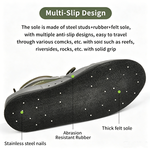 Bottes <span class=keywords><strong>de</strong></span> pêche en mer YONSUB à semelle en feutre et pointes en acier, chaussures <span class=keywords><strong>de</strong></span> pêche antidérapantes à séchage rapide pour <span class=keywords><strong>la</strong></span> pêche sur les rochers, les quais et les rives - Product Image 5