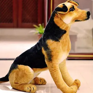 프로모션 저렴한 귀여운 시뮬레이션 개 봉제 맞춤형 인형 장난감 독일 셰퍼드 개