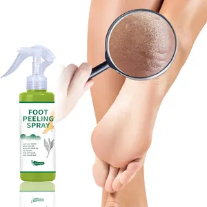 Lotion pour éliminer les peaux mortes des pieds, marque privée, blanchissante, exfoliante, thé vert, Peeling, Spray