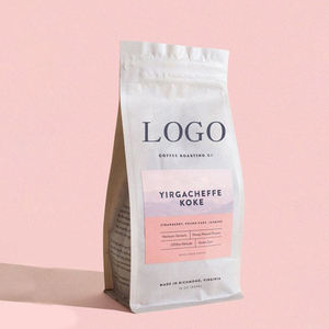Bolsas <span class=keywords><strong>de</strong></span> PLA Biodegradables para Café en Grano con Fuelle Lateral y Fondo Plano, Empaque Personalizado <span class=keywords><strong>de</strong></span> 100g 150g 250g 500g 1kg con Válvula - Product Image 4