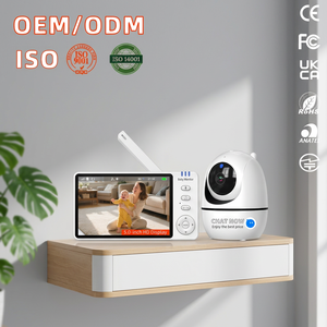 Caméra intelligente Anicebb, audio bidirectionnel, moniteur pour bébé orienté vers l'arrière, écran IPS de 5 pouces, vision nocturne 720P, détection de mouvement, sirène intégrée - Product Image 5