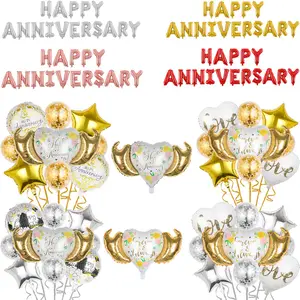 Balon sayap cinta Set Ulang Tahun kata ibu cinta selamanya pernikahan Hari Valentine dihiasi dengan balon film aluminium