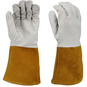 Custom Made Working Gloves Own Logo Designs Oem Services Comfortable Size Breathable Cow Split Hand Protective Work Safety Glove