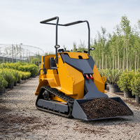 Mini-Kompaktlader T390 mit Raupenantrieb für Landschaftsbau, Gärtnerei und Hofarbeit, 250kg Nennlast, Benzinmotor, EPA EURO5