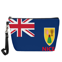 Trousse de toilette de voyage en PU avec anse, motif drapeau personnalisé de la Martinique, pour voyages à l'étranger, rangement de cosmétiques domestiques et articles en vrac