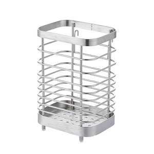 304 Stainless Steel Chopstick Holder Square Hanging Drain Rack Multipurpose Kitchen Accessory - Product Image 5