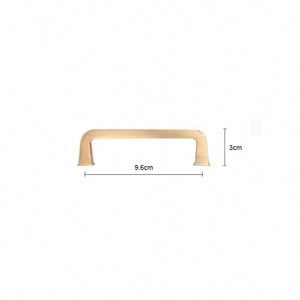 WEKIS Zinc Vintage Door Knob <b>Gold</b> Kitchen Cabinet Handles Antique Brushed Nickel Dresser <b>Drawer</b> Cabinet <b>Pulls</b> Exterior Outdoor - Product Image 2