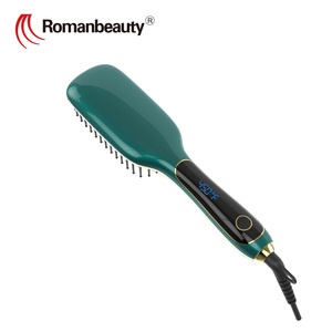 Brosse à lisser ionique à 8 températures avec peigne à lisser électrique anti-brûlure et arrêt automatique pour usage domestique - Product Image 2