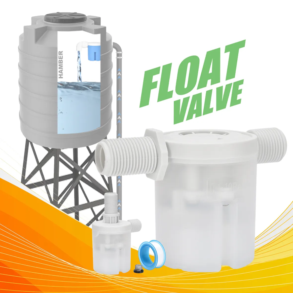 low price Floater water tank industrial valves manufacturers heavy duty float valve for water tank on way valve