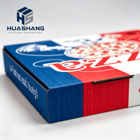 Boîtes d'emballage alimentaire personnalisées en carton ondulé recyclé, impression dorée, logo personnalisé pour restaurants