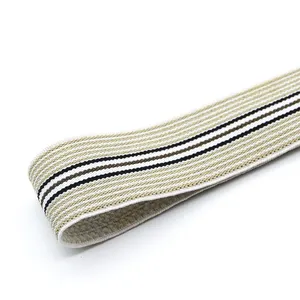 批发廉价可持续可调多色编织聚酯弹性织带带定制标志