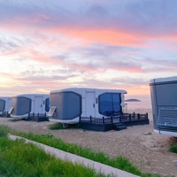 Maison modulaire préfabriquée portable de luxe fabriquée en Chine Maison mobile étanche pour villa ou bureau à vendre