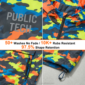 OEM Customized <b>Camo</b> Print Fashion 1/4 Zip <b>Jacket</b> Outdoor Lightweight Waterproof Quick Drying Anti-Uv Windbreaker Pullover <b>Jacket</b> - Product Image 2