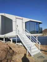 Maison conteneur préfabriquée de luxe en forme de capsule spatiale, type Apple Cabin, pour bureau, appartement et tourisme, 20ft 40ft, directement de l'usine