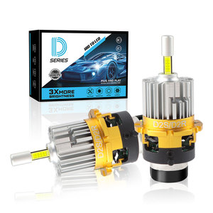 หลอดไฟ LED รถยนต์ซีรีส์ D แบบไม่มีข้อผิดพลาด Canbus ชิป 4 ด้าน ให้แสงสว่าง D2S D2R D4S D4R ไฟหน้า LED - Product Image 5