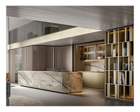 Armoire de rangement de cuisine murale intelligente moderne sur mesure avec système de descente