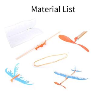 Compétition scientifique Avion de puissance élastique Modèle bricolage Hélicoptère <span class=keywords><strong>tigre</strong></span> sauvage pour élèves du primaire Jouet éducatif - Product Image 2