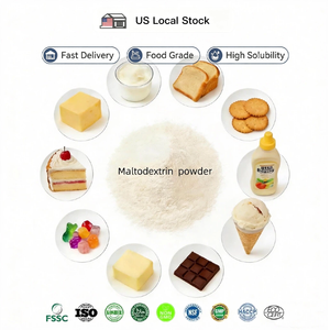 มอลโทเดกซ์ทริน เกรดอาหาร ชนิดผง DE15-20 ละลายง่าย 99.4% ละลายในน้ำเย็น 25 กก./ถุง เหมาะสำหรับเครื่องดื่มพร้อมดื่มและเครื่องดื่มปั่น - Product Image 1