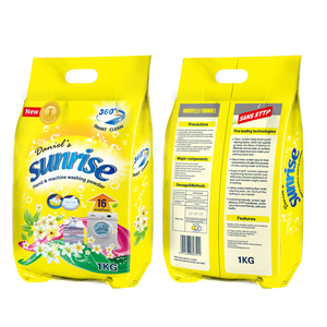 Détergent à lessive en poudre de qualité supérieure certifié ISO9001, écologique, blanchissant, parfumé au jasmin floral, vente en gros d'usine, 1 kg - Product Image 1