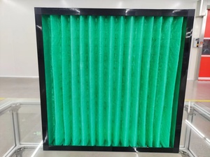 Cadre en plastique ABS plissé en fibre synthétique HVAC industriel En779 G4 592x592x46 MAU et filtre à air primaire AHU - Product Image 4
