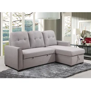 Nouveau modèle Canapé de salon populaire Canapé d'angle en tissu Canapé-lit