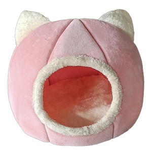 Neuankömmling Katzen hauszelt mit abnehmbarem wasch barem gepolstertem Kissen Weiches und selbst wärmendes Kätzchen bett Möbel Haustier bett - Product Image 3