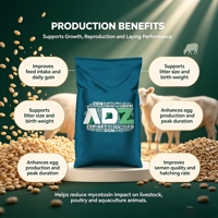 Additif alimentaire multifonctionnel et liant de mycotoxines, élimine les risques de mycotoxines, protège les organes internes des animaux