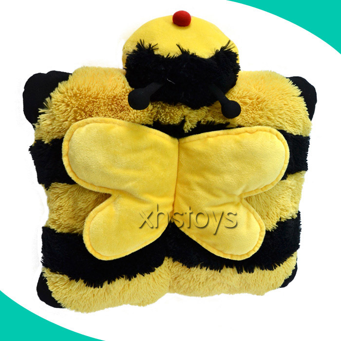 Usine Personnalisée En Peluche En Forme D'animal Abeille Oreiller avec Étiquette Privée