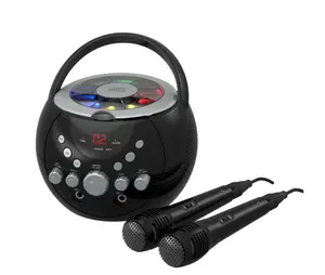 CDG Karaoke Machine with BT Karaoke Function with 2pcs Wired Microphone RCA Stereo audio Output Microphone Input