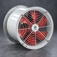 Ventilateur axial de qualité industrielle, boîtier en acier de 400 mm, moteur à entraînement direct pour les entrepreneurs en CVC et les achats EPC