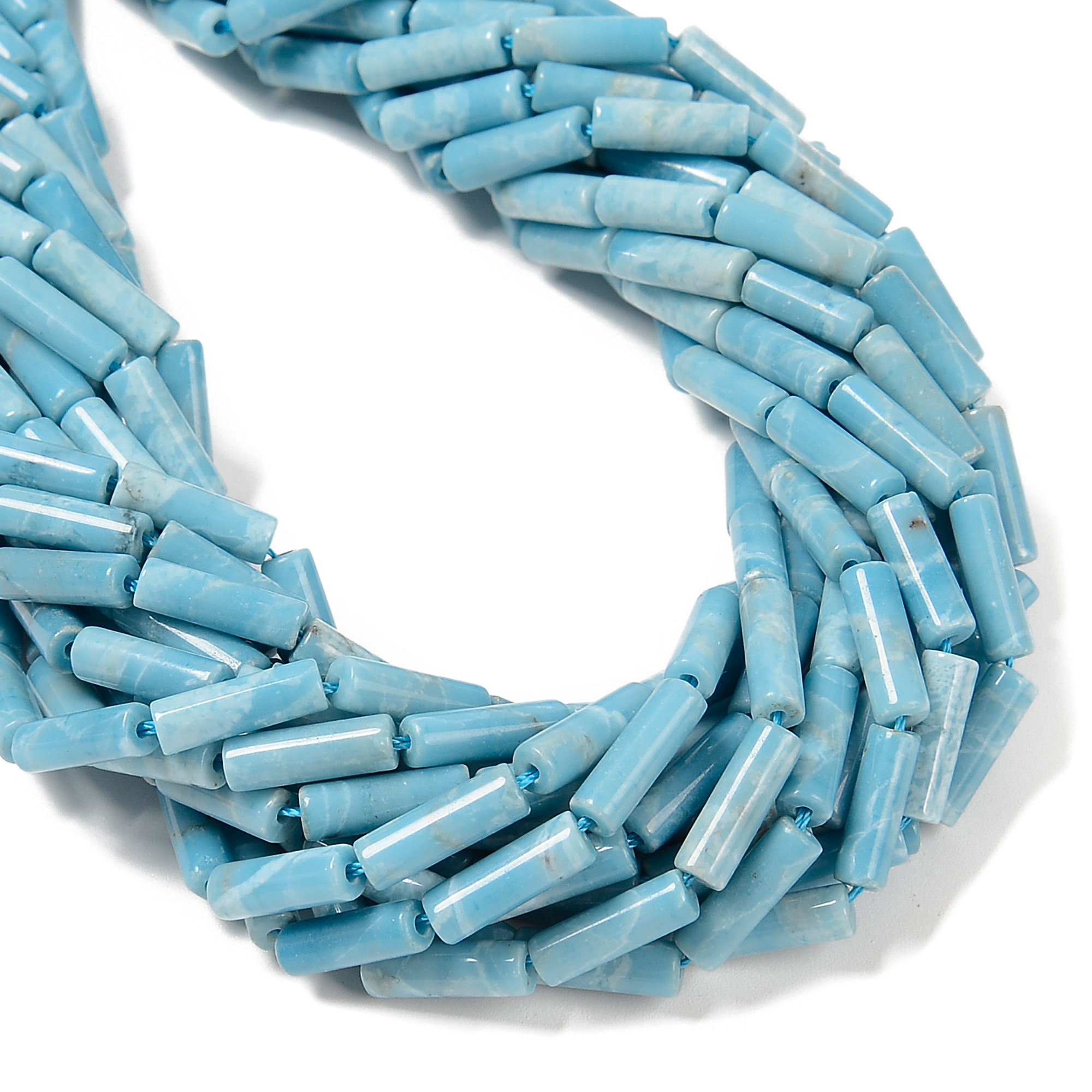 Larimar Quartz Cylinder Tube