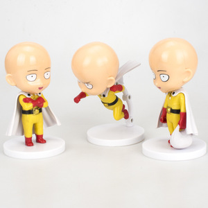 Juego de 3 Figuras de Acción de <span class=keywords><strong>One</strong></span> <span class=keywords><strong>Punch</strong></span> <span class=keywords><strong>Man</strong></span>, Saitama, Juguetes de Dibujos Animados Japoneses, Figuras de Anime, Manualidades de Plástico - Product Image 2