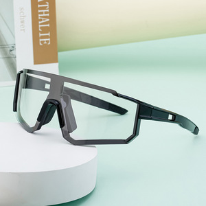 Lunettes de soleil sport photochromiques ZS-6802, monture PC blanche, UV400, coupe-vent, pour cyclisme et conduite en extérieur, protection solaire - Product Image 5