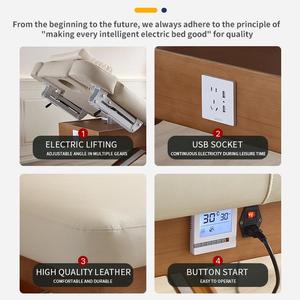 Perlengkapan Salon Kecantikan Mewah Custom Pabrik, Ranjang Estetika Elektrik 3 <span class=keywords><strong>Motor</strong></span>, Ranjang Spa, Meja Facial DMC19 - Product Image 2