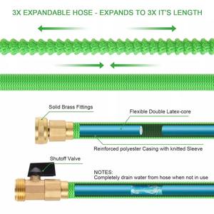 OEM États-Unis Enrouleur de tuyau d'arrosage rétractable double en latex avec poignée télescopique anti-corrosion et extension automatique 3x - Product Image 3