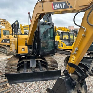 Excavadora de cadenas SANY SY75C usada de 7.5 toneladas con motor Isuzu original para construcción y excavación media |   Euro 5 |   EPA - Product Image 6