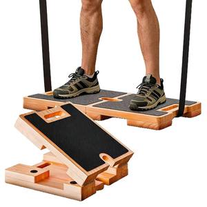 Planche d'étirement réglable en bois pour la maison, outil d'entraînement de force et de musculation, entraîneur de résistance portable pour la flexibilité et le renforcement du tronc - Product Image 1