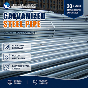Tube en acier galvanisé régulier Q235 SS400 Z200 G/m² 219,1 mm Sch80 GB T2518 pour la fabrication métallique - Product Image 1