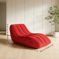 Fauteuil gonflable moderne, canapé-lit, fauteuil de cinéma, siège floqué portable pour l'extérieur et la chambre